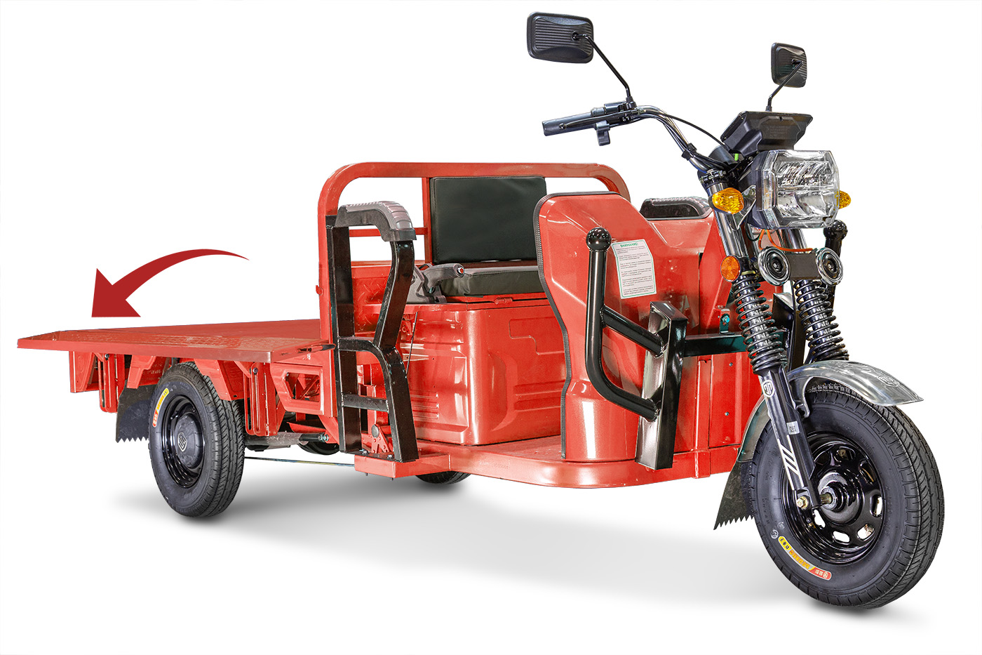 Грузовой электрический трицикл Rutrike Габарит 1700 60V1200W с доставкой по  Москве и в регионы