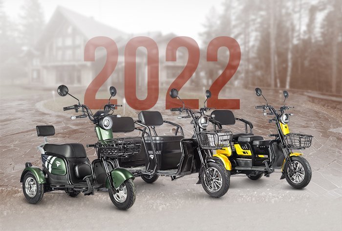 Новинки пассажирских трициклов 2022 поступили на склад!