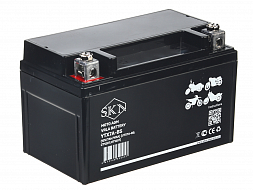 картинка Аккумулятор стартерный для мототехники SKN YTX7A-BS (12V/7Ah/105A) [UTX7A-BS, CT 1207, MT 1207] магазин Eltreco являющийся официальным дистрибьютором в России 