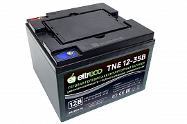 картинка Тяговый аккумулятор Eltreco TNE12-35 (12V28.5A/H C3) магазин Eltreco являющийся официальным дистрибьютором в России 