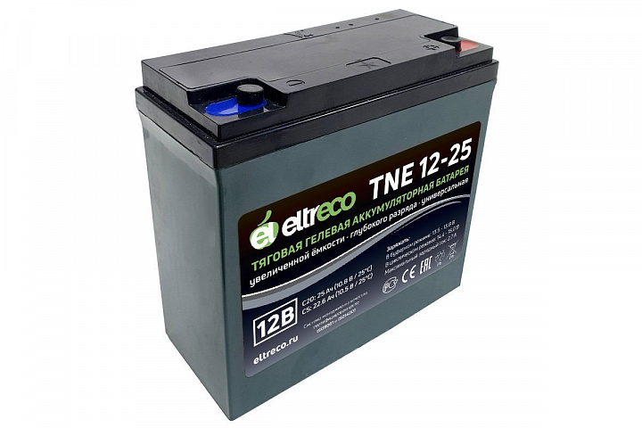 картинка Тяговый аккумулятор Eltreco TNE12-25 (12V21A/H C3) от магазина Eltreco