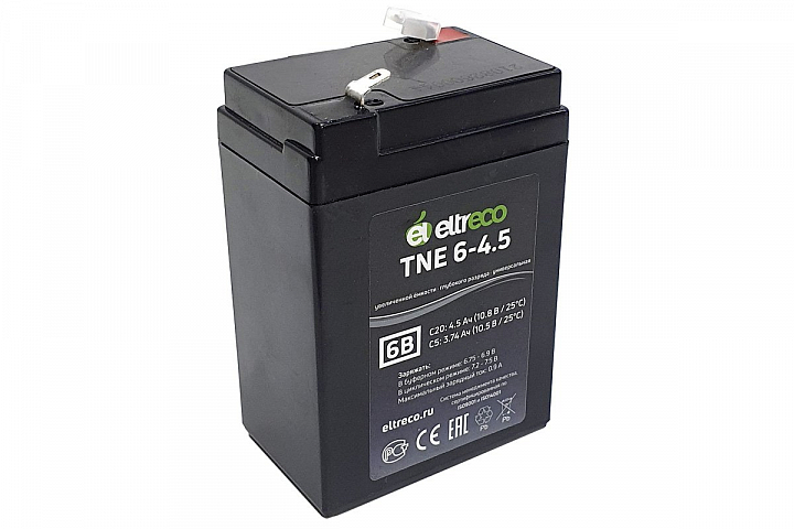 картинка Тяговый аккумулятор Eltreco TNE6-4.5 (6V4.5A/H C20) от магазина Eltreco