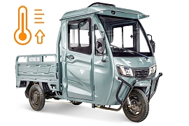 картинка Грузовой электротрицикл Rutrike КАРГО Кабина обогрев 1500 60V1000W магазин Eltreco являющийся официальным дистрибьютором в России 