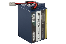 картинка Литиевый тяговый аккумулятор Gelbert LiFePO4 (48V/24Ah/30А/1,152Wh) BT/Display магазин Eltreco являющийся официальным дистрибьютором в России 