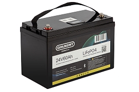 картинка Литиевый тяговый аккумулятор Gelbert LiFePO4 (24V/60Ah/80A/1,440Wh) BT/Display магазин Eltreco являющийся официальным дистрибьютором в России 
