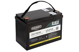 картинка Литиевый тяговый аккумулятор Gelbert LiFePO4 (24V/100Ah/120А/2,400Wh) Bluetooth магазин Eltreco являющийся официальным дистрибьютором в России 
