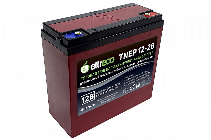 картинка Тяговый аккумулятор Eltreco TNEP12-28 (12V23.5A/H C3) от магазина Eltreco