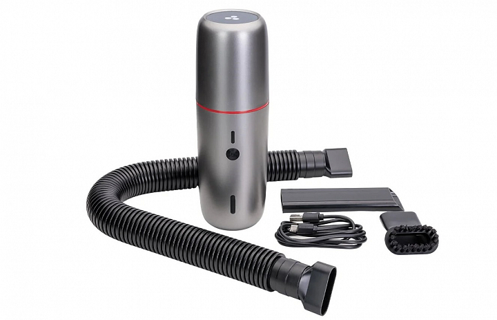 картинка Портативный пылесос Hanheld Vacuum Cleaner NV-08 металлик от магазина Eltreco
