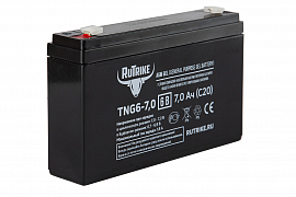 картинка Аккумуляторная батарея RuTrike TNG6-7,0 (6V7,0A/H C20) магазин Eltreco являющийся официальным дистрибьютором в России 