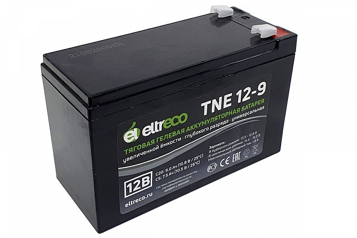 картинка Тяговый аккумулятор Eltreco TNE12-9 (12V9A/H C20) от магазина Eltreco