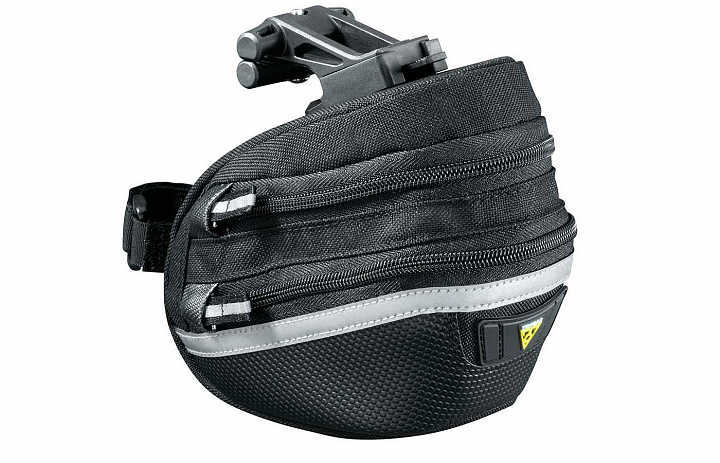 картинка TOPEAK Wedge Pack II w/Fixer F25 w/rain cover подседельная сумка с креплением с чехлом, маленькая от магазина Eltreco