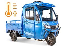 картинка Грузовой электротрицикл Rutrike КАРГО Кабина обогрев 1500 60V1000W магазин Eltreco являющийся официальным дистрибьютором в России 