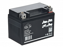картинка Аккумулятор стартерный для мототехники SKN YTX4L-BS (12V/4Ah/50A) [UTX4L-BS, CT 1204, MT 12-4] магазин Eltreco являющийся официальным дистрибьютором в России 