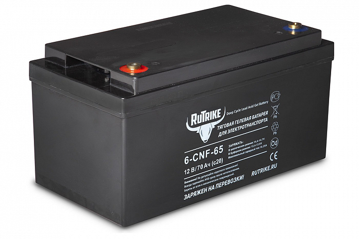 картинка Тяговый аккумулятор RuTrike 6-CNF-65 (12V70A/H C20) от магазина Eltreco