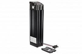 картинка Корпус АКБ прямоугольный 75*115*385mm 36V black (2 контакта) магазин Eltreco являющийся официальным дистрибьютором в России 